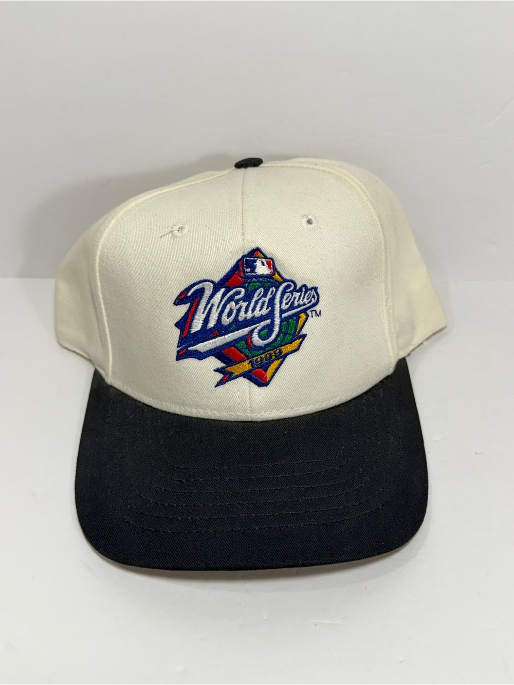 NWT 1999 MLB World Series Snapback Hat Cap Vintage Yankees Braves OSFM NOS
